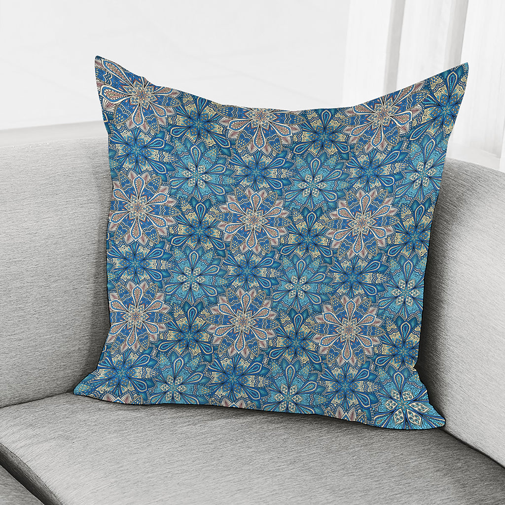 Boho Chic Mandala Floral Print Pillow Cover