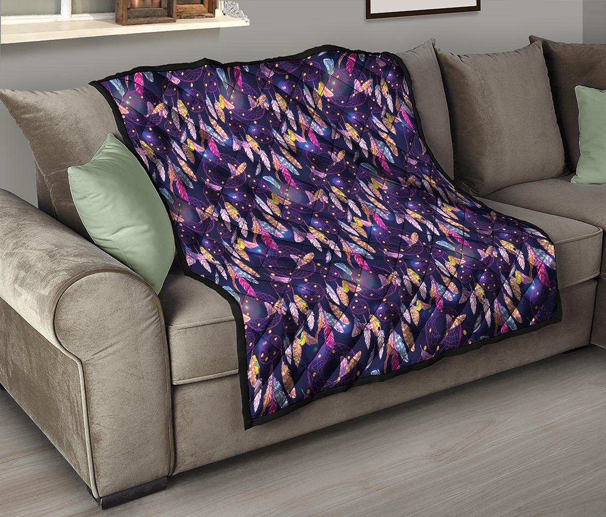 Boho Dream Catcher Pattern Print Quilt