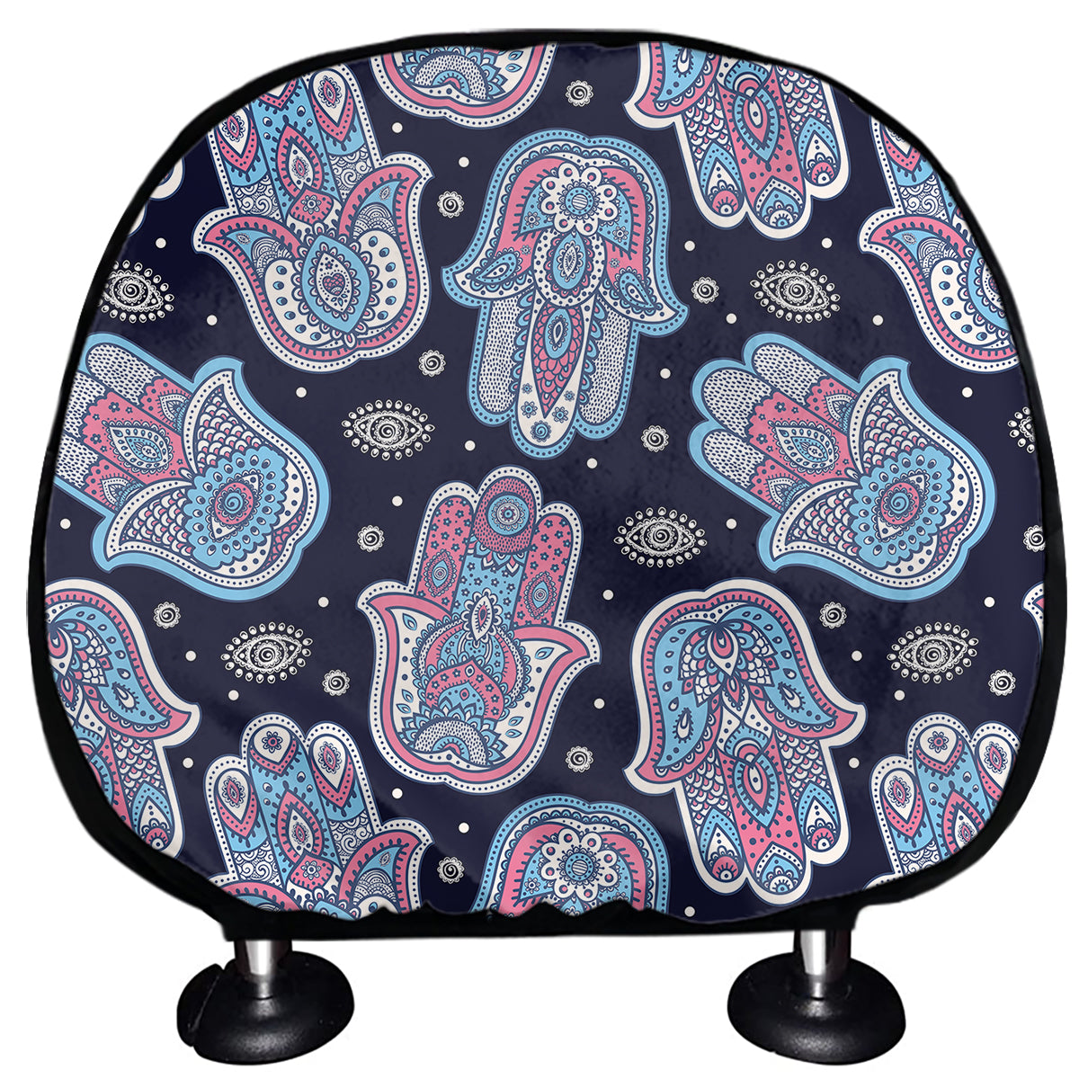 Boho Hamsa Pattern Print Car Headrest Covers