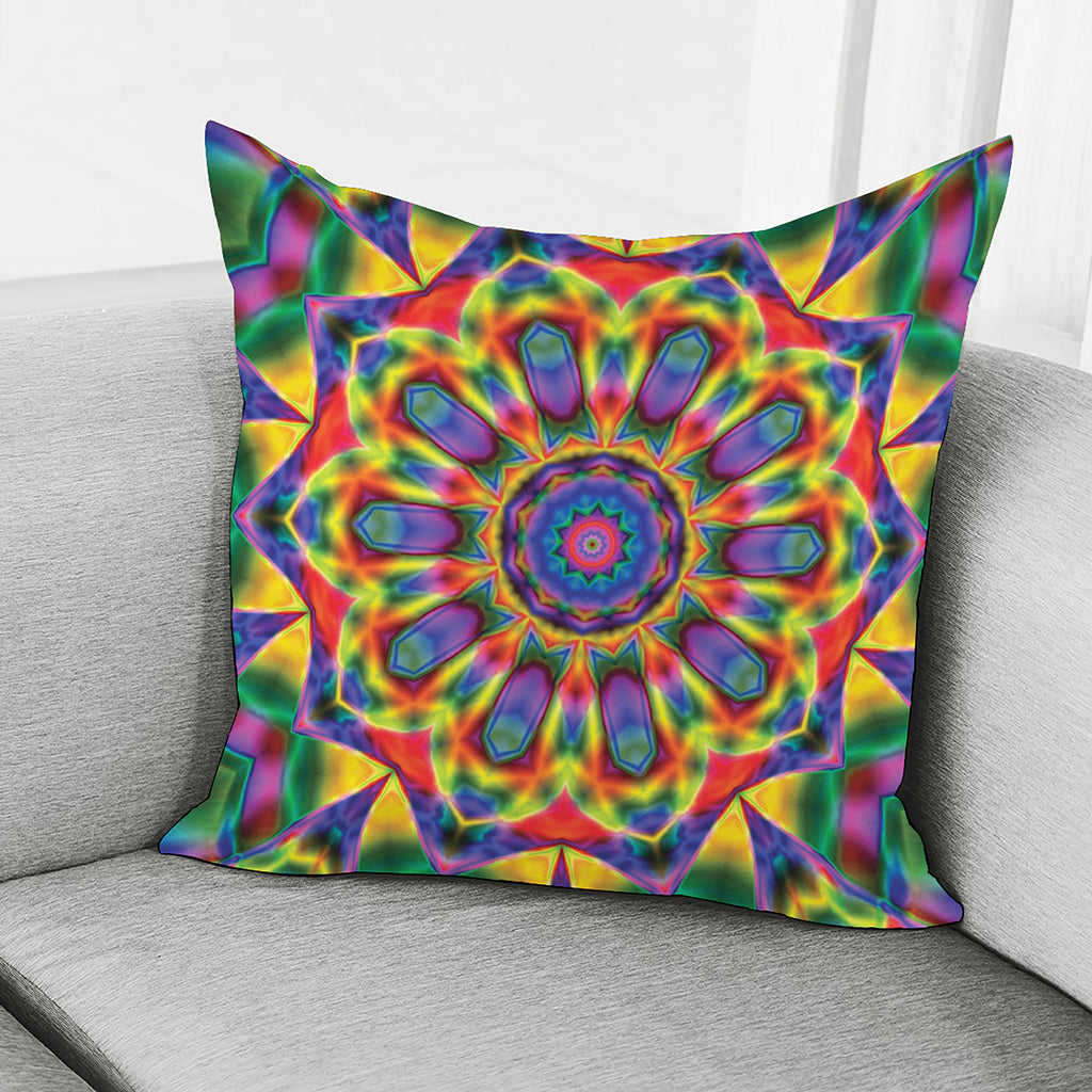 Boho Kaleidoscope Print Pillow Cover