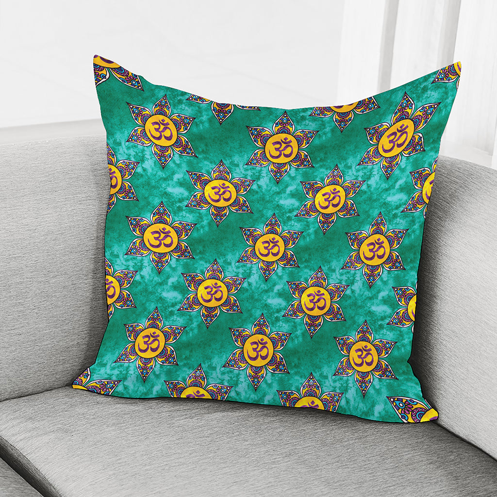 Boho Om Sign Pattern Print Pillow Cover