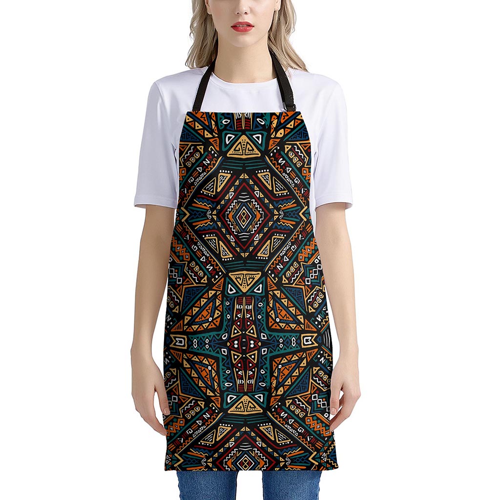 Boho Tribal Aztec Pattern Print Apron