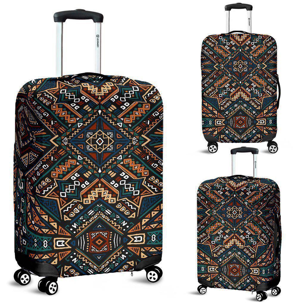 Boho Tribal Aztec Pattern Print Luggage Cover GearFrost