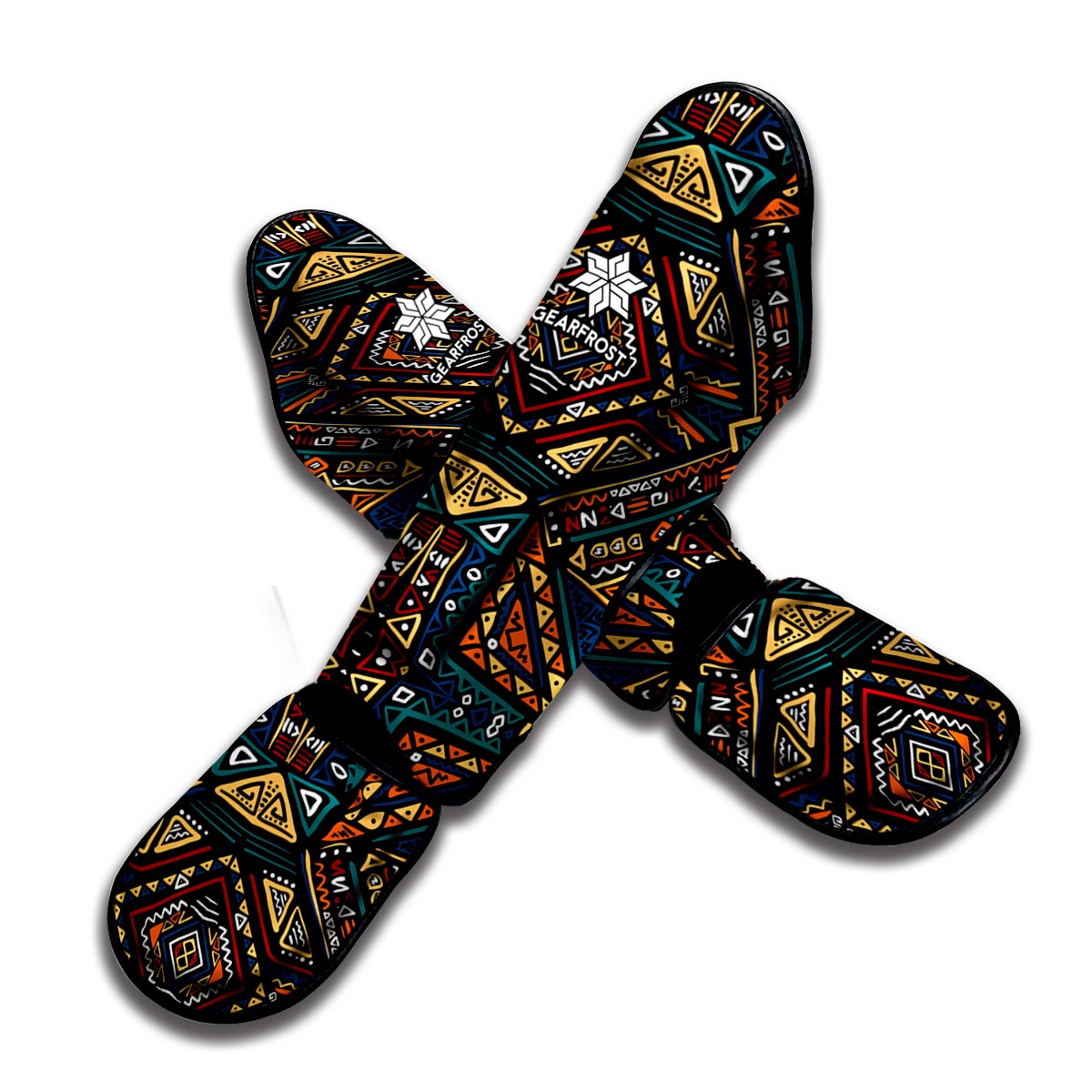 Boho Tribal Aztec Pattern Print Muay Thai Shin Guard