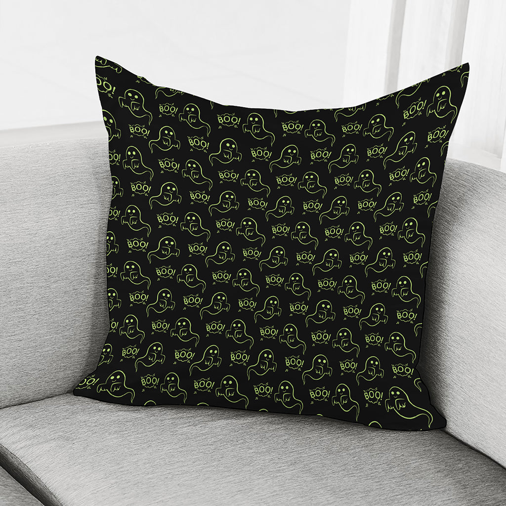 Boo Ghost Pattern Print Pillow Cover