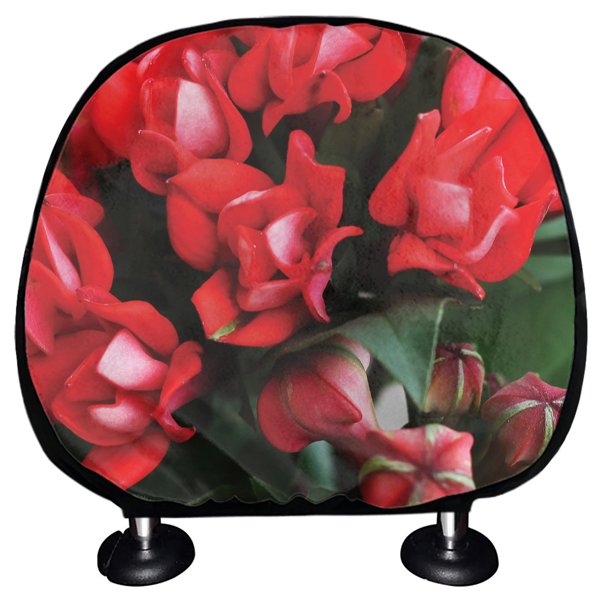 Bouvardia Flower Print Car Headrest Covers
