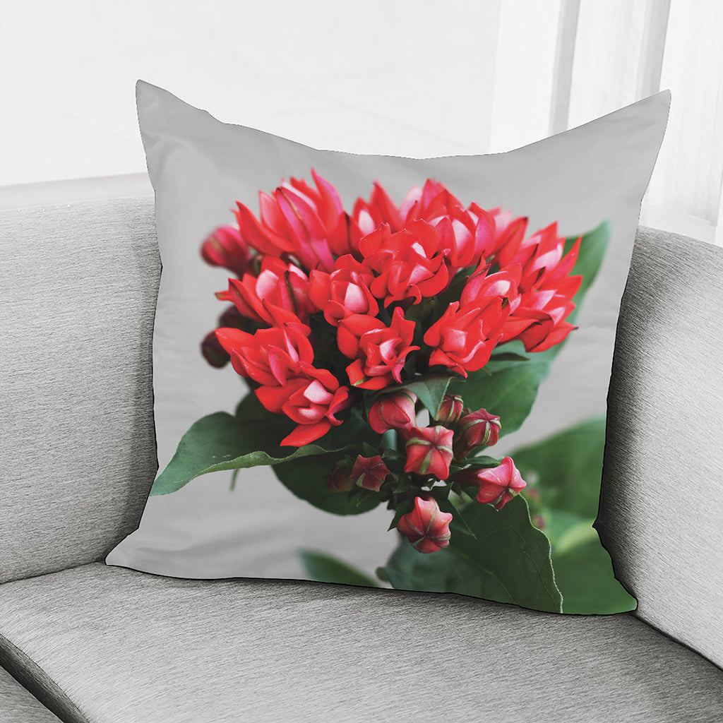 Bouvardia Flower Print Pillow Cover