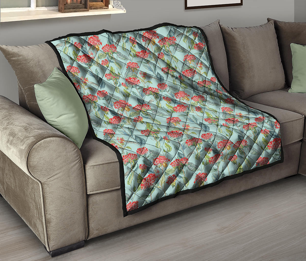 Bouvardia Pattern Print Quilt