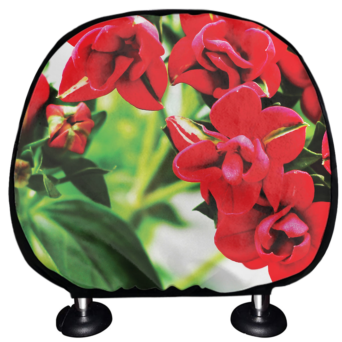 Bouvardia Plant Print Car Headrest Covers