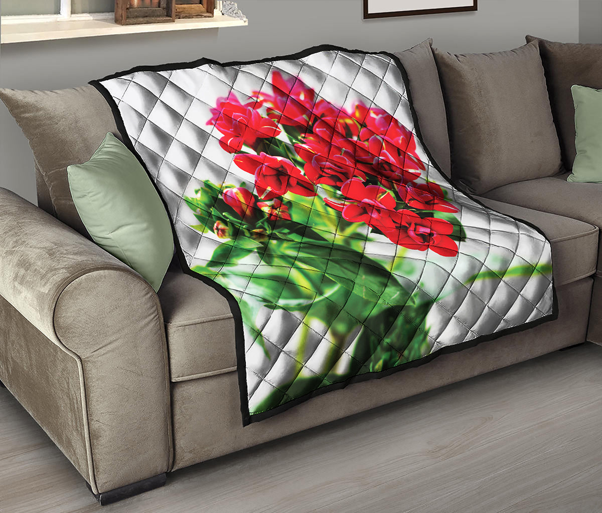 Bouvardia Plant Print Quilt