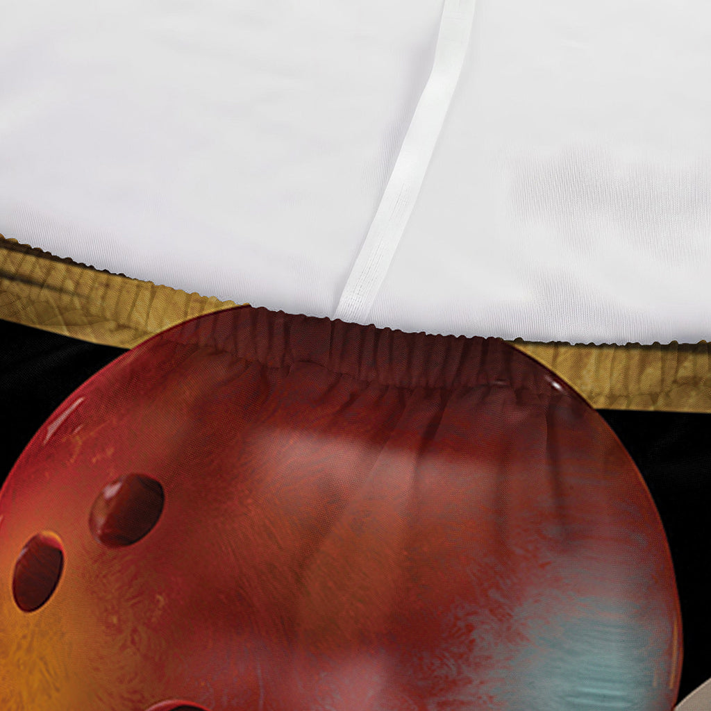 Bowling Strike Print Sofa Cover