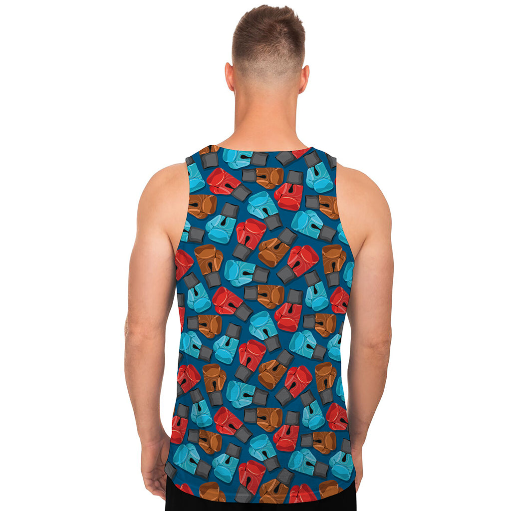 Boxing Gloves Pattern Print Men's Tank Top
