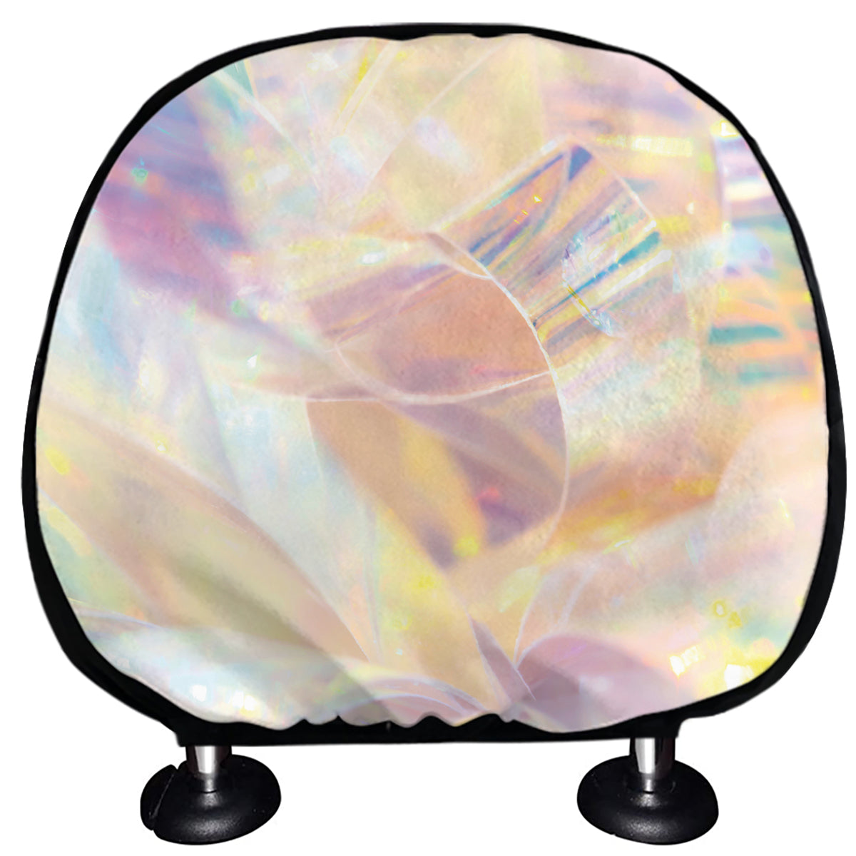 Bright Holographic Print Car Headrest Covers