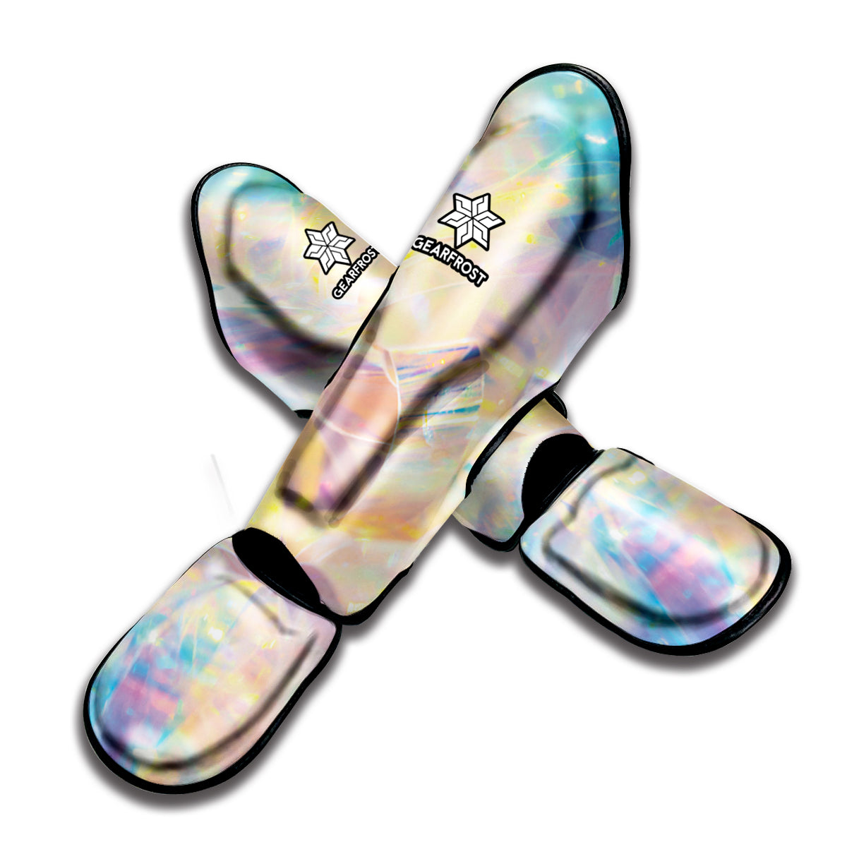 Bright Holographic Print Muay Thai Shin Guard