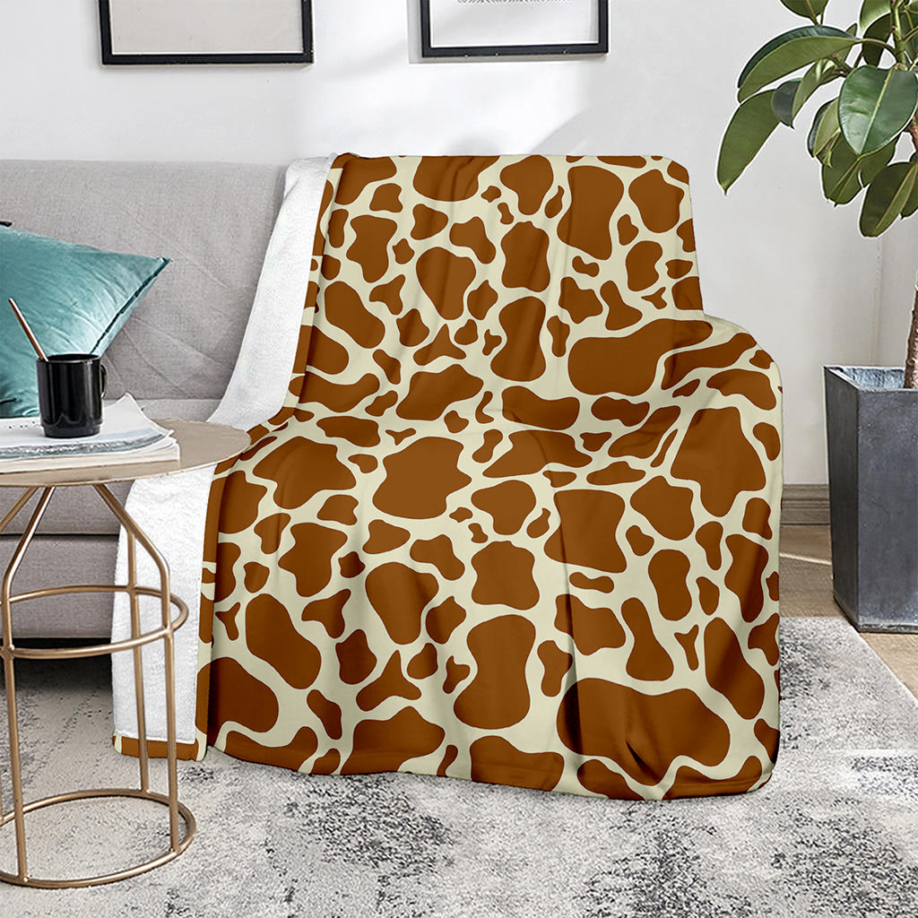 Brown Cow Print Blanket