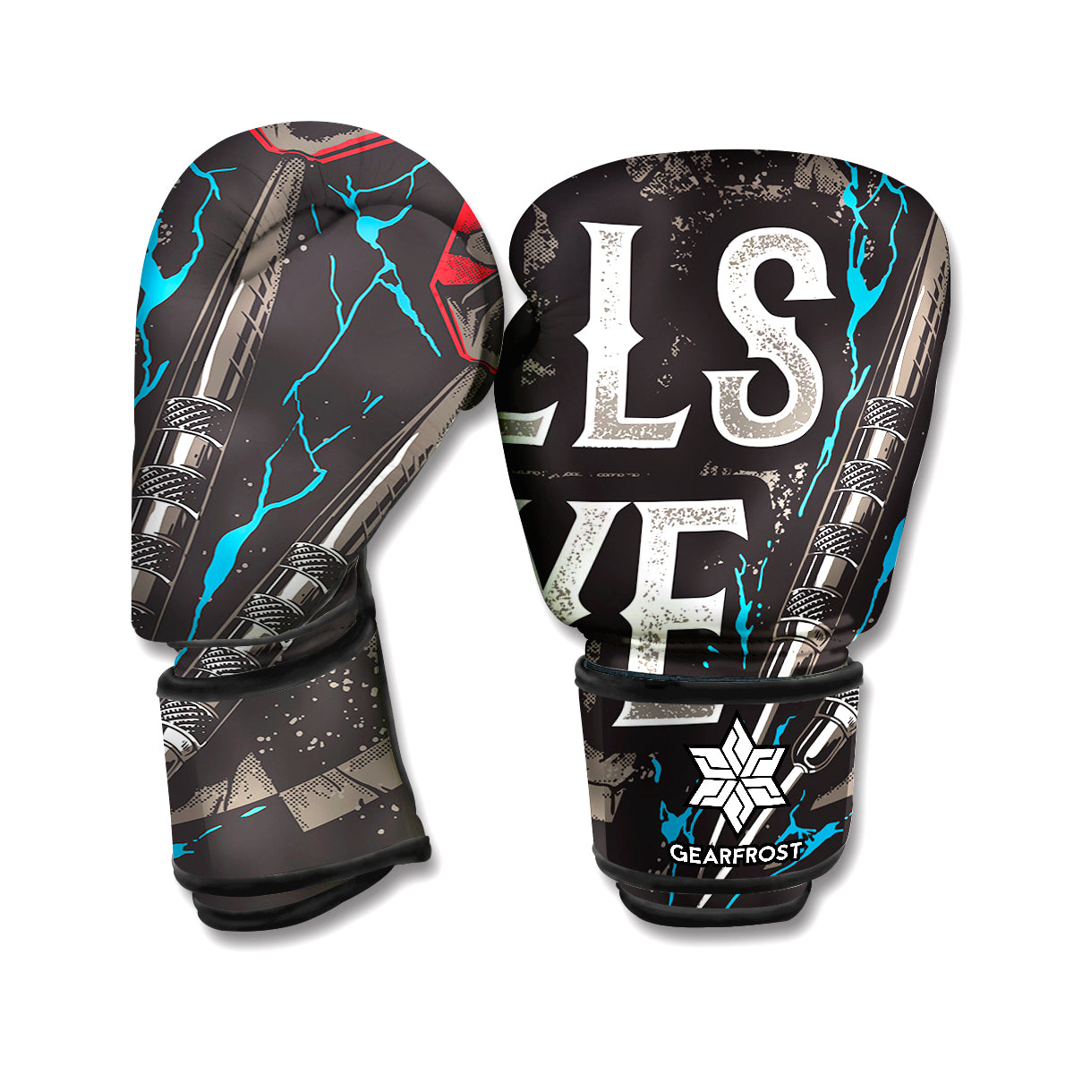 Bullseye Darts Print Boxing Gloves