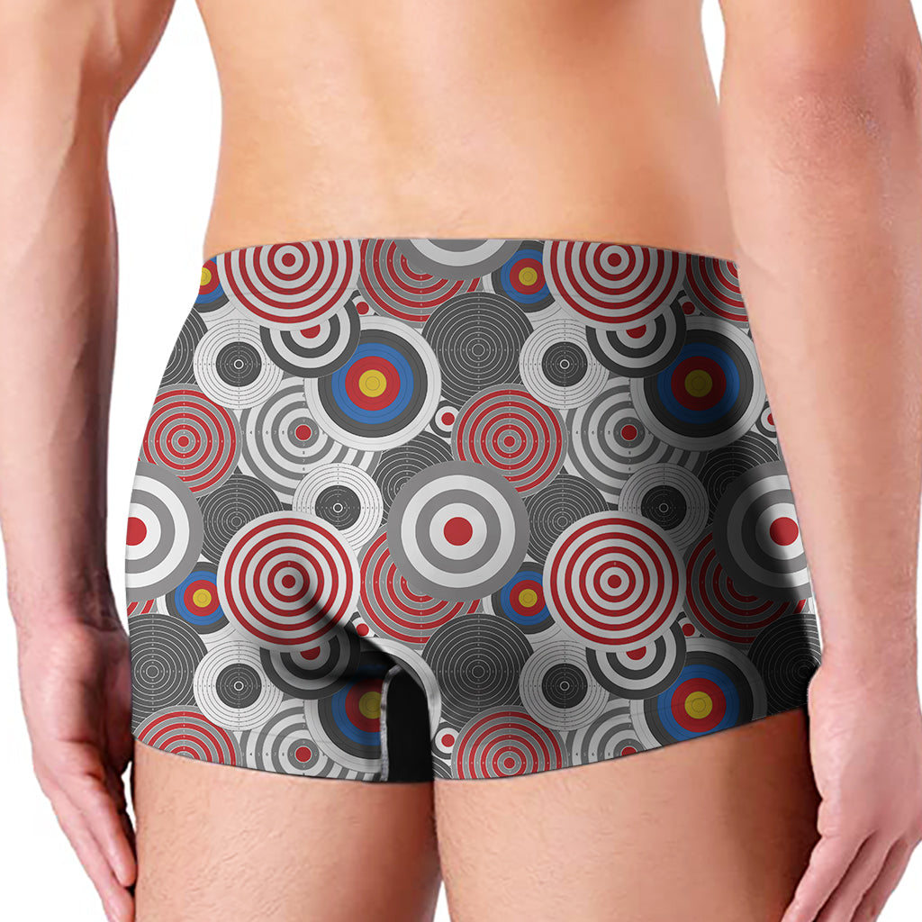 Bullseye Target Pattern Print Men's Boxer Briefs