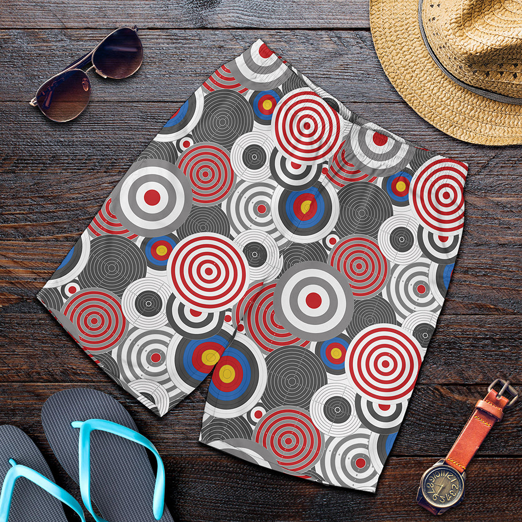 Bullseye Target Pattern Print Men's Shorts