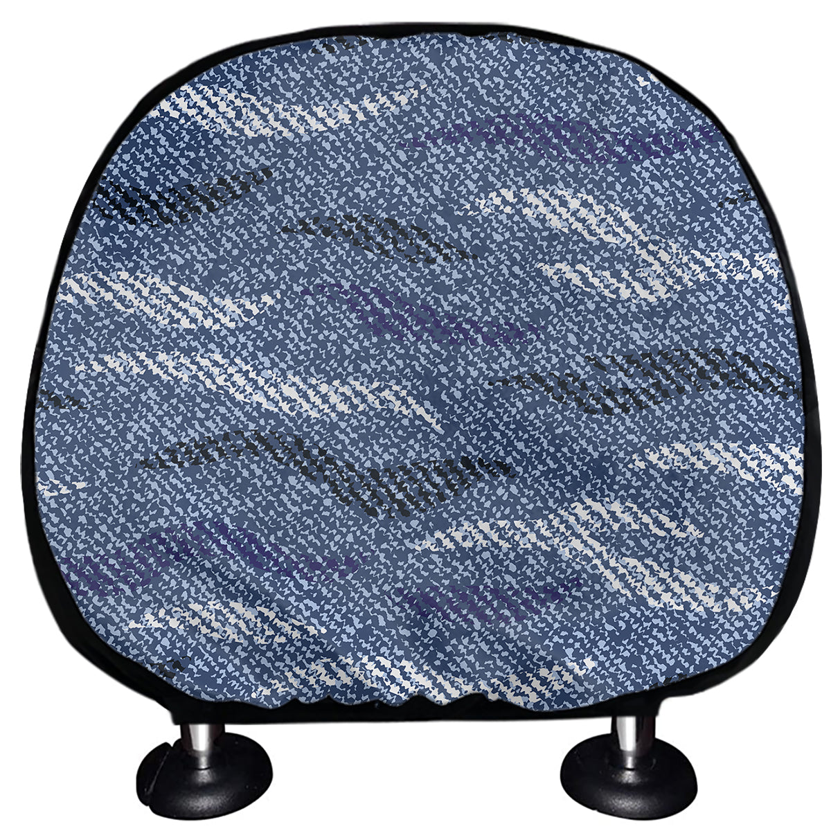 Camo Denim Jeans Pattern Print Car Headrest Covers