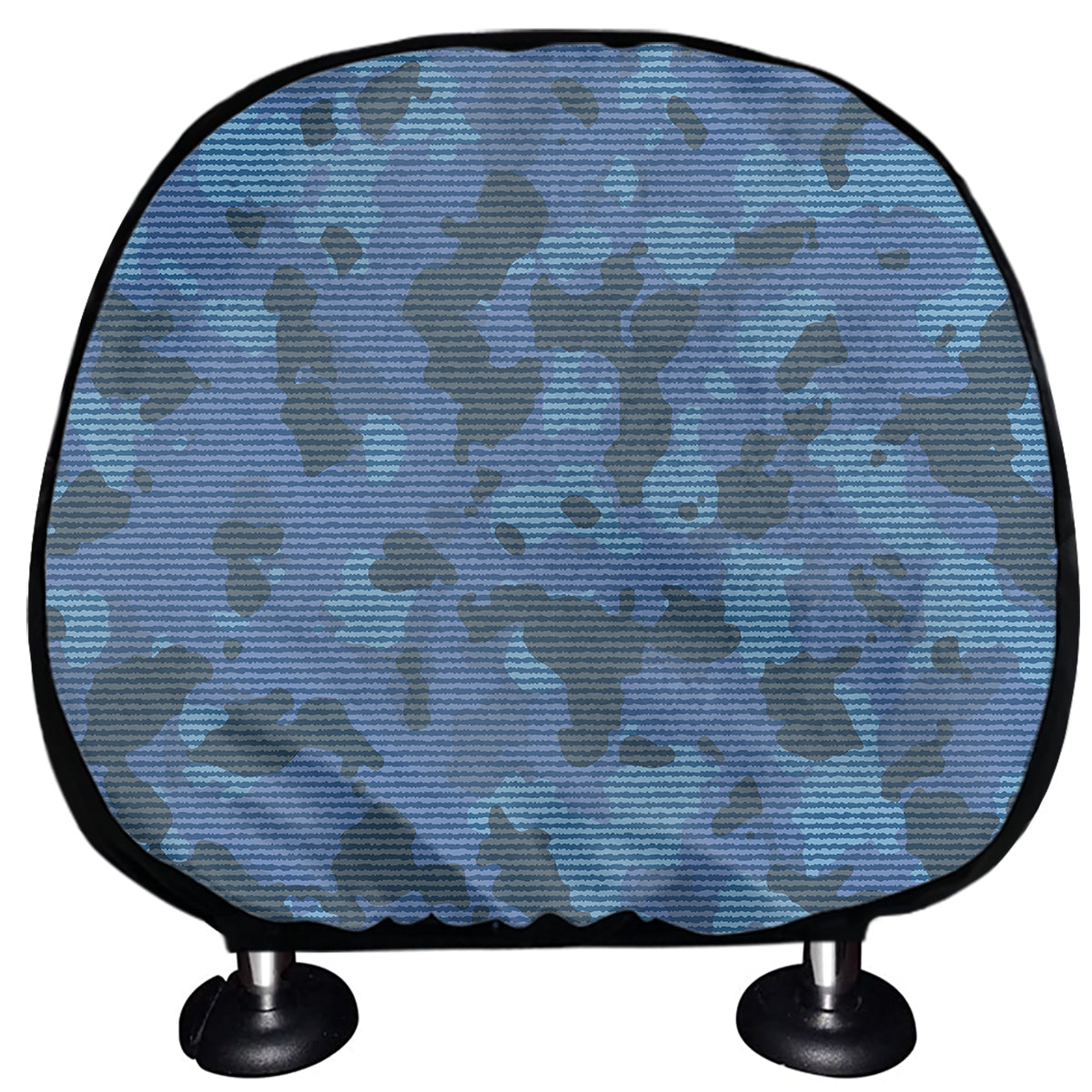 Camouflage Denim Jeans Pattern Print Car Headrest Covers