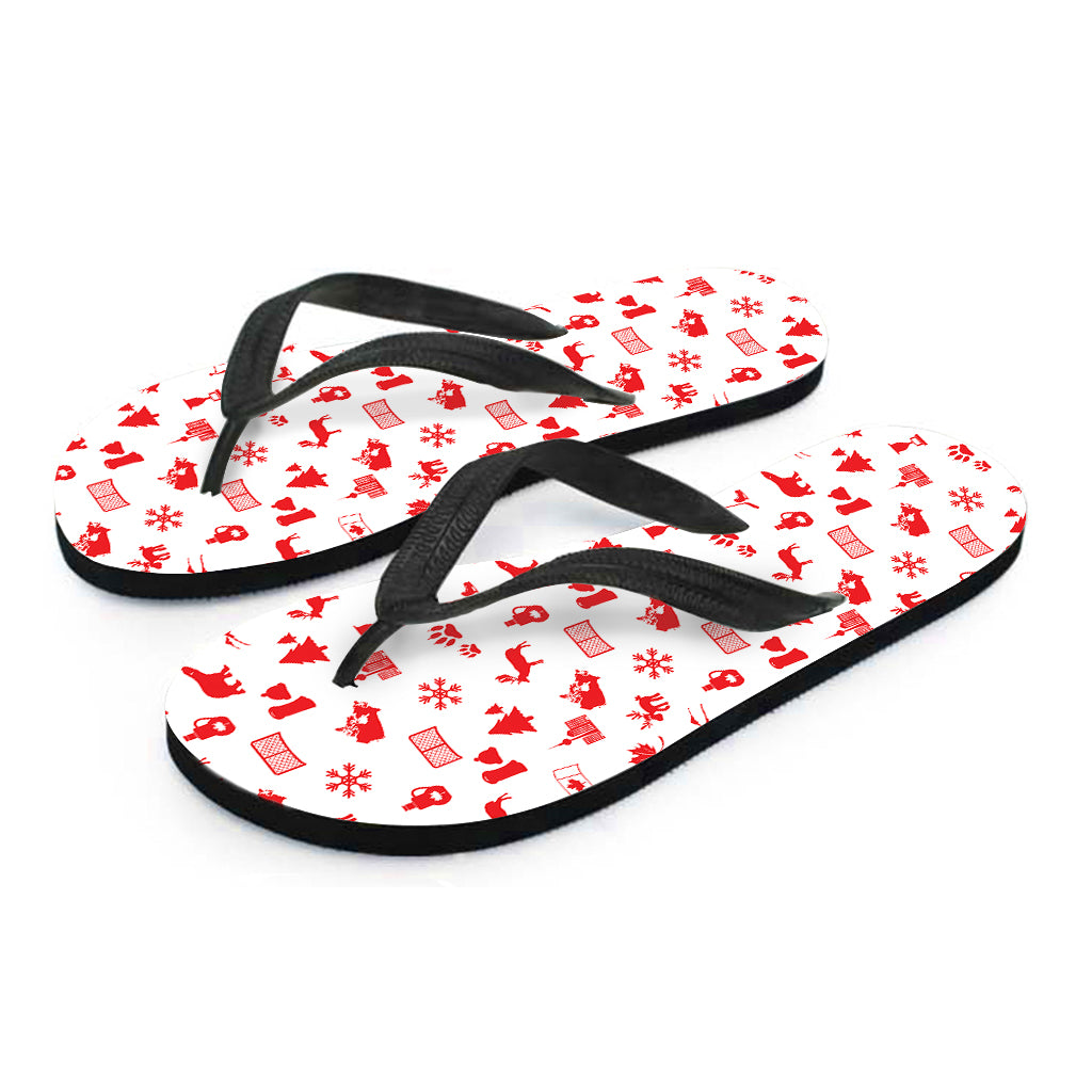 Canada Country Pattern Print Flip Flops