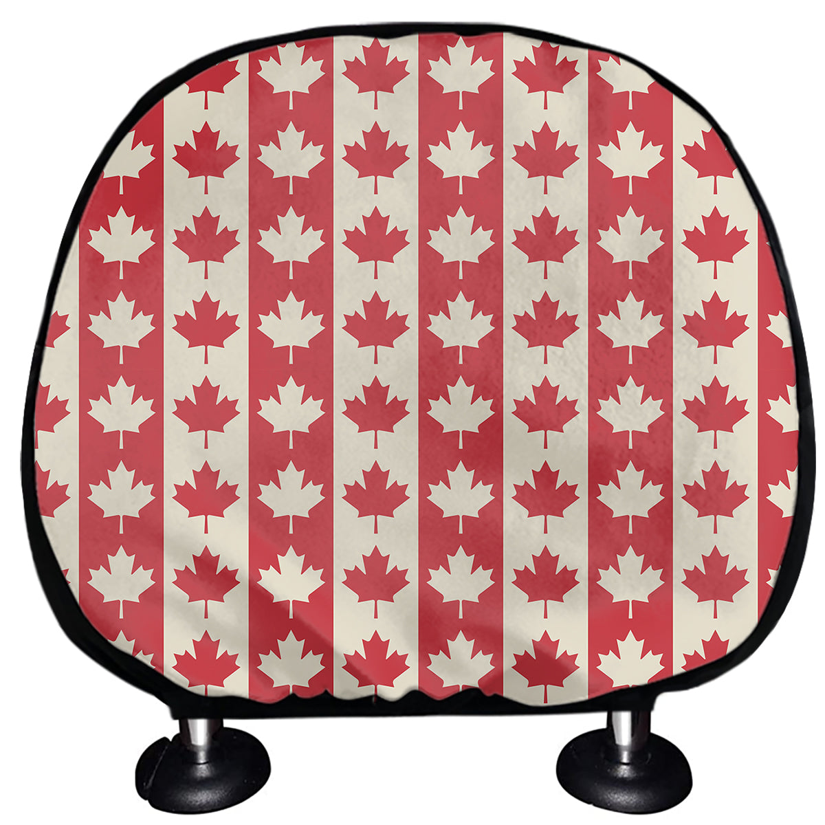 Canadian Maple Leaf Pattern Print Car Headrest Covers
