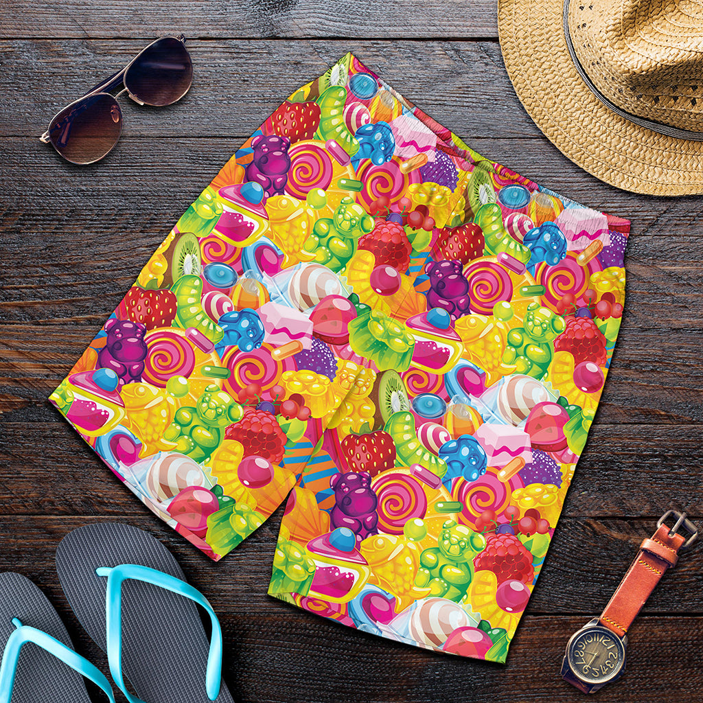 Candy And Jelly Pattern Print Men's Shorts