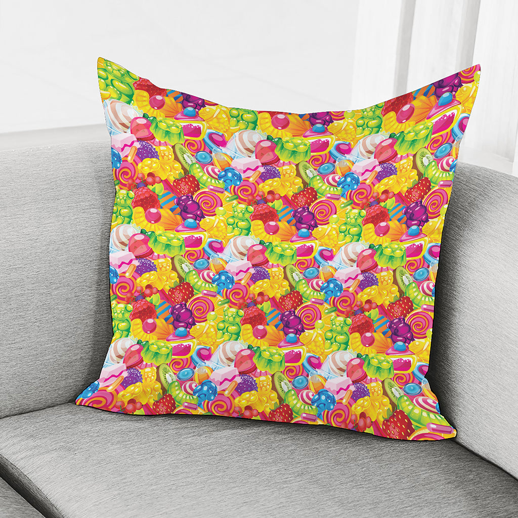 Candy And Jelly Pattern Print Pillow Cover