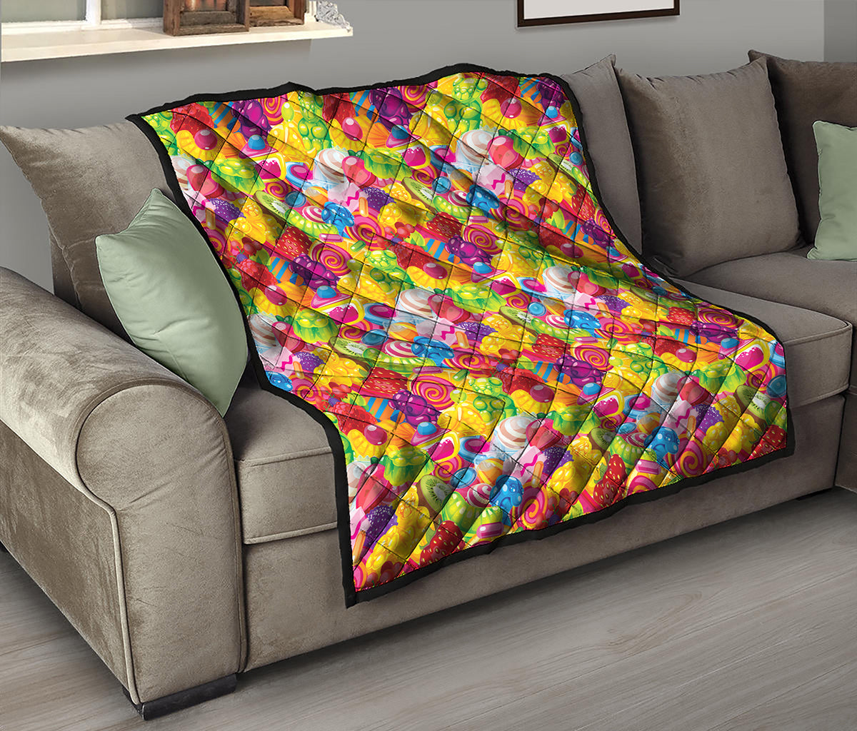 Candy And Jelly Pattern Print Quilt