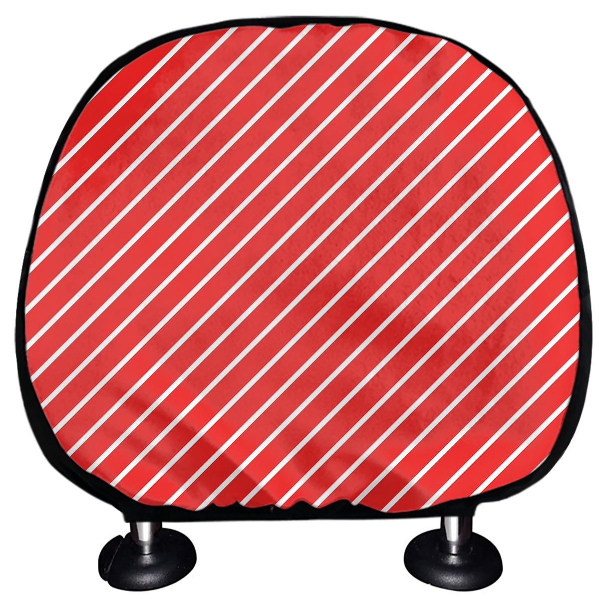 Candy Cane Striped Pattern Print Car Headrest Covers