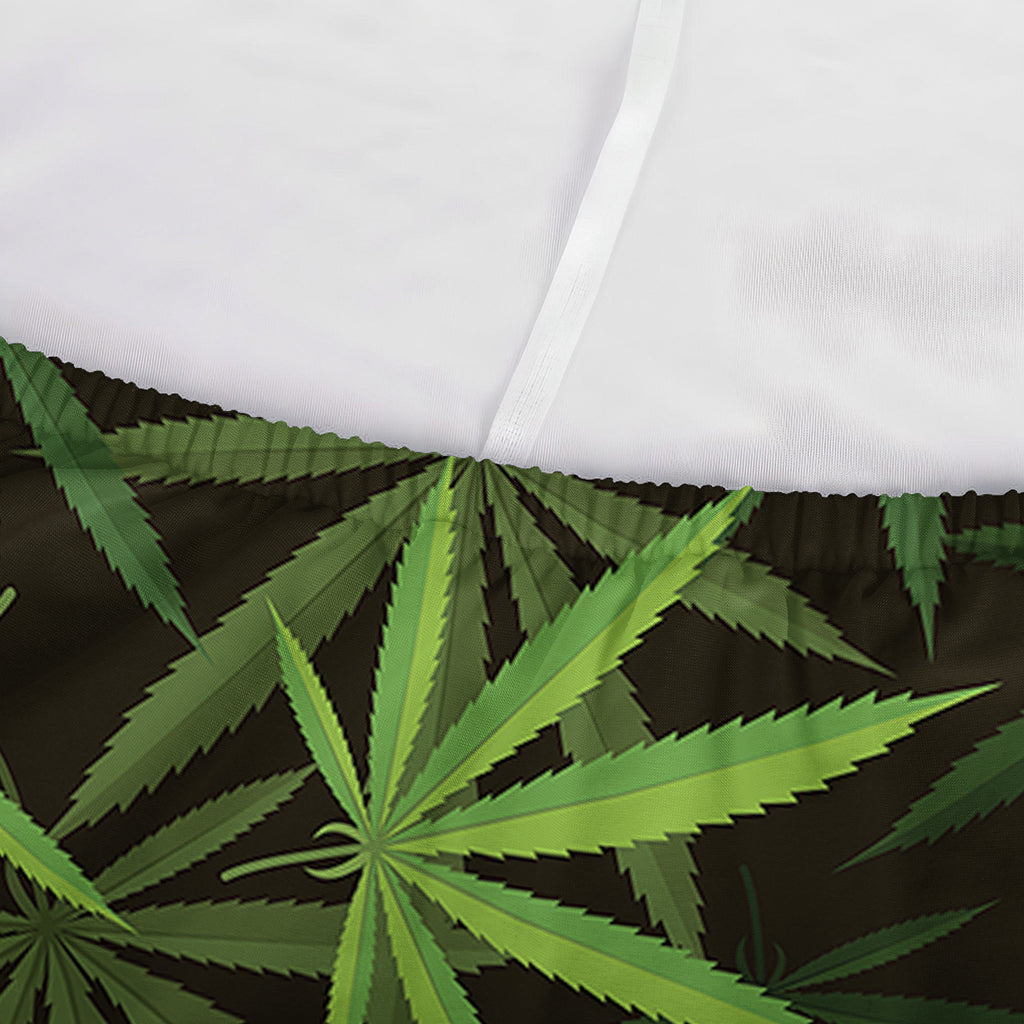 Cannabis Leaves Pattern Print Sofa Cover