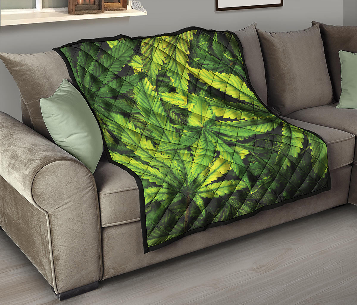 Cannabis Print Quilt