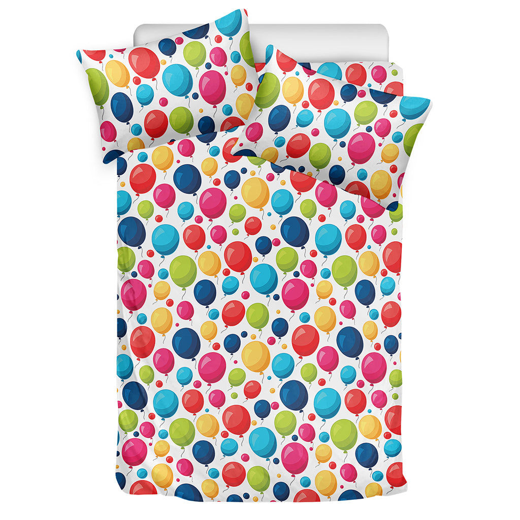 Cartoon Balloon Pattern Print Duvet Cover Bedding Set