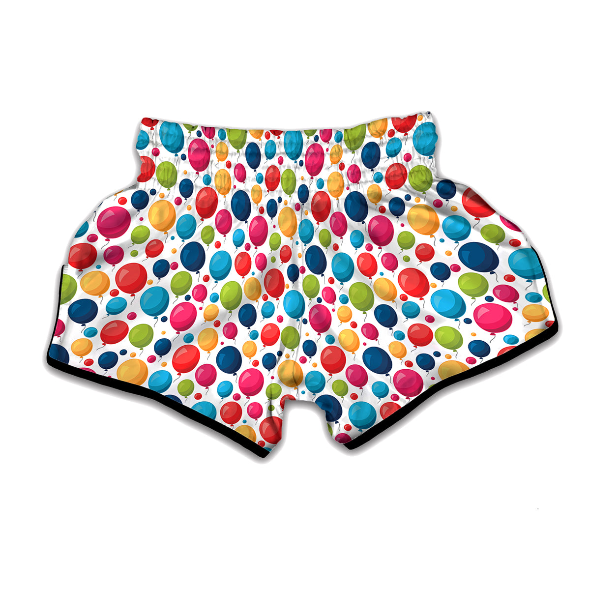 Cartoon Balloon Pattern Print Muay Thai Boxing Shorts