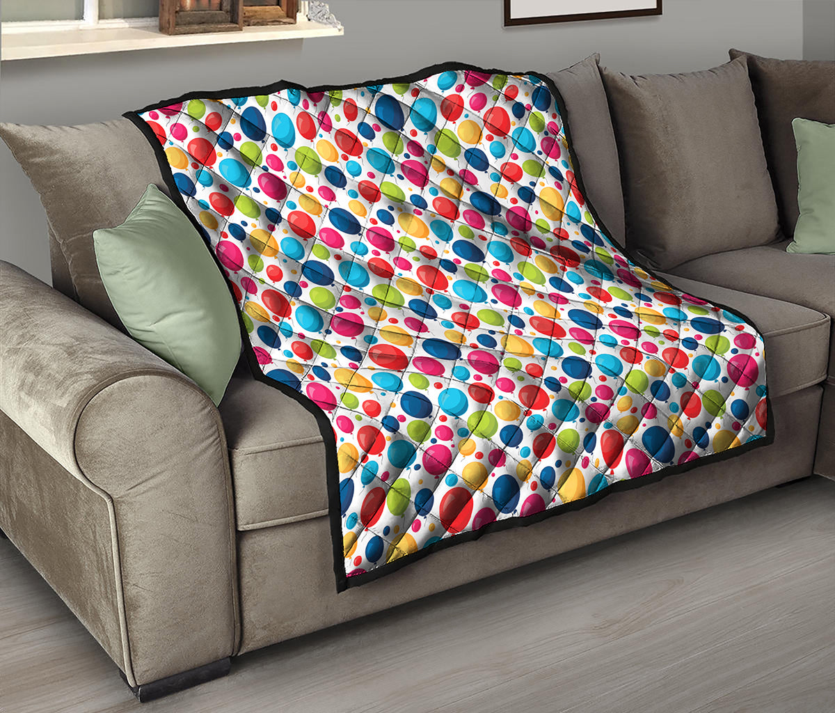 Cartoon Balloon Pattern Print Quilt