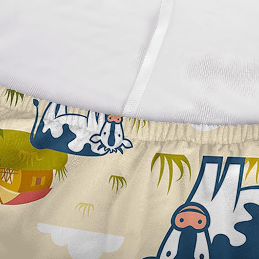 Cartoon Dairy Cow Farm Pattern Print Sofa Cover