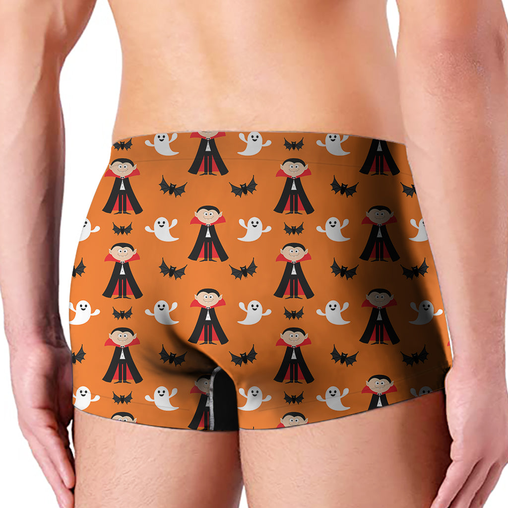 Cartoon Dracula Pattern Print Men's Boxer Briefs