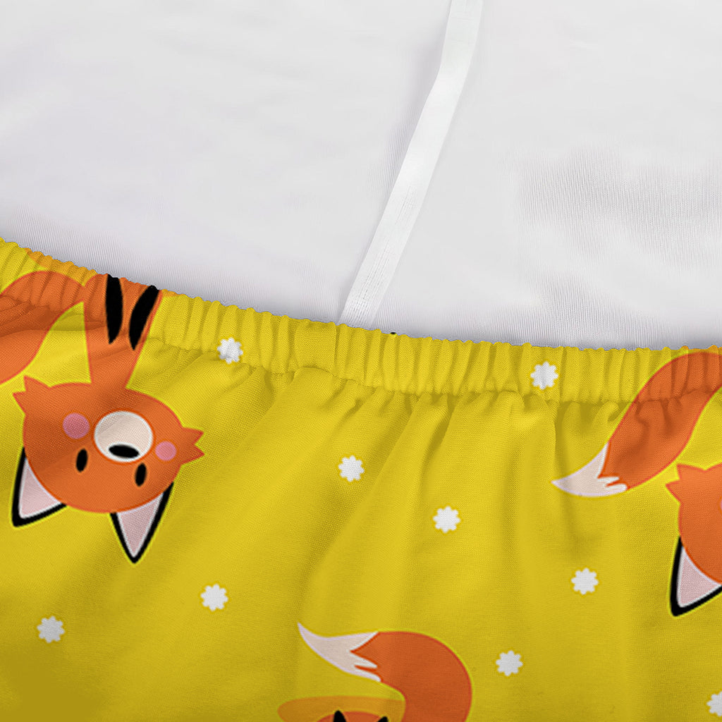 Cartoon Fox Pattern Print Sofa Cover