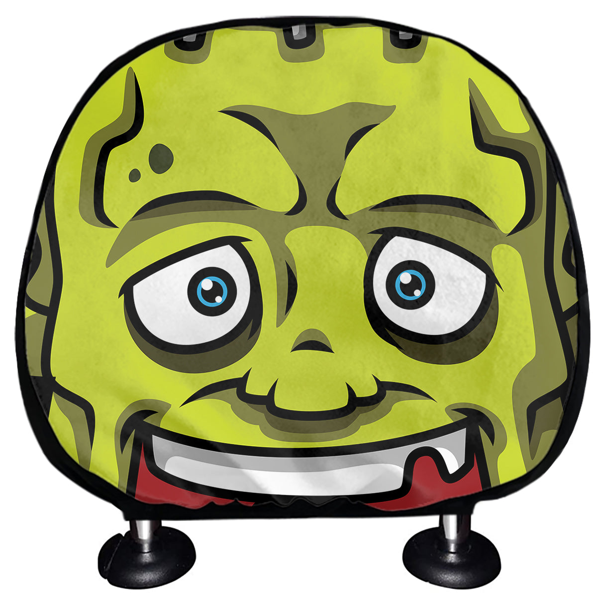 Cartoon Frankenstein Print Car Headrest Covers