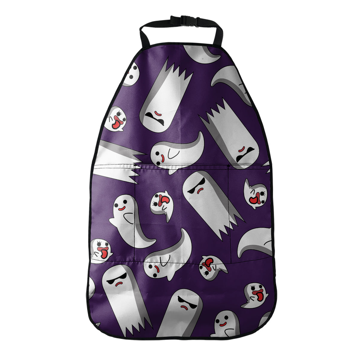 Cartoon Ghost Pattern Print Car Seat Organizers
