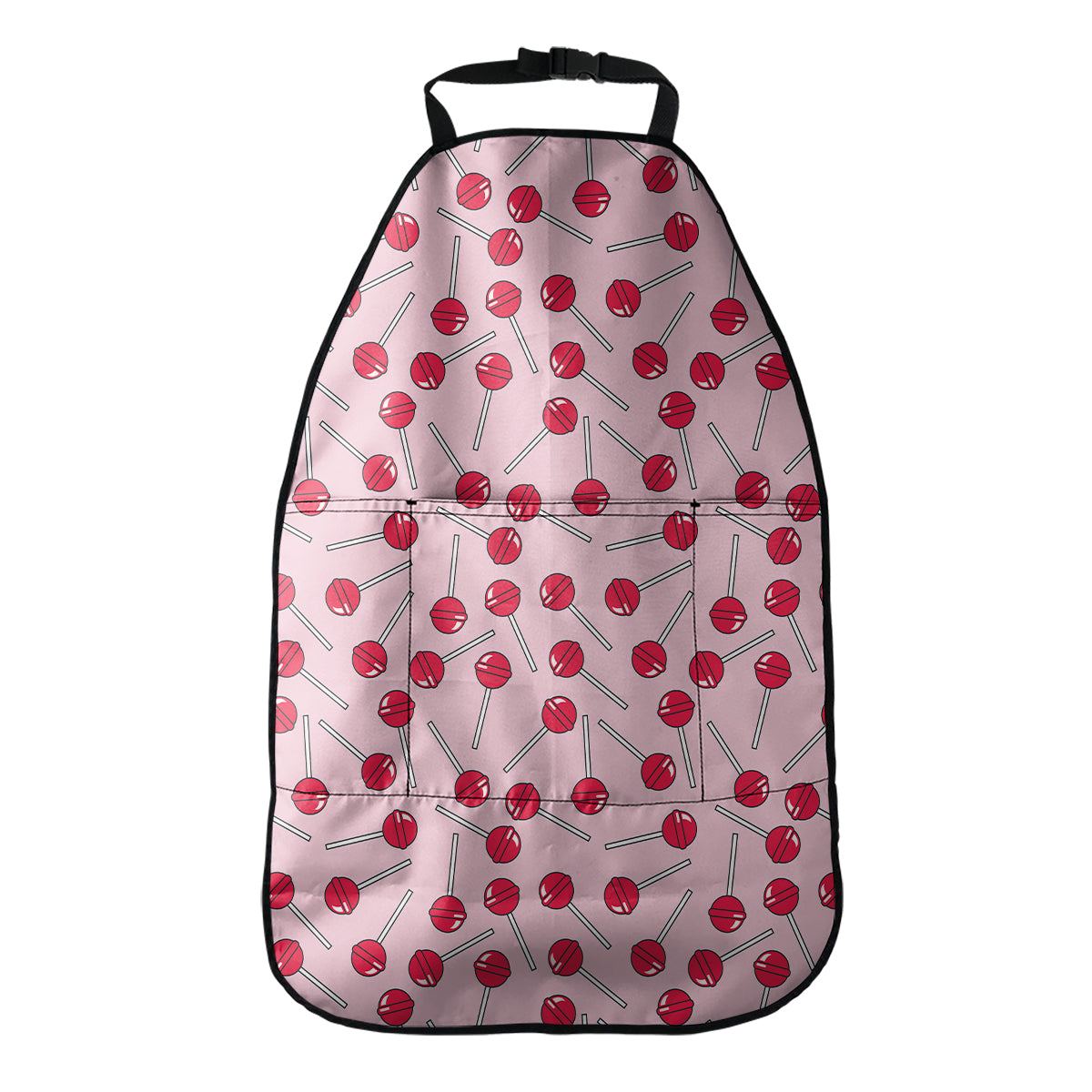 Cartoon Lollipop Pattern Print Car Seat Organizers