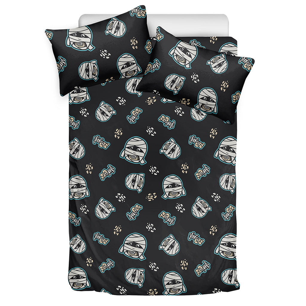 Cartoon Mummy Pattern Print Duvet Cover Bedding Set