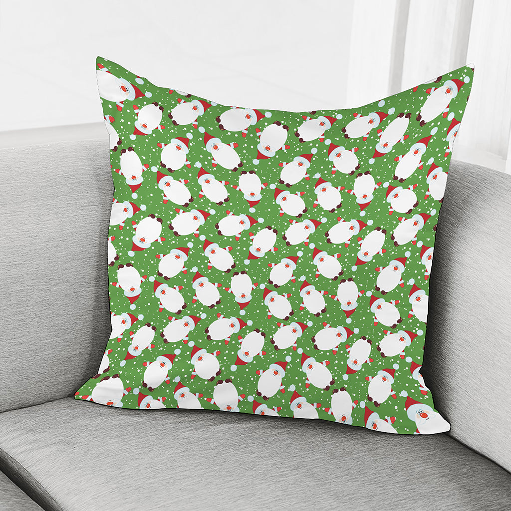 Cartoon Santa Claus Pattern Print Pillow Cover