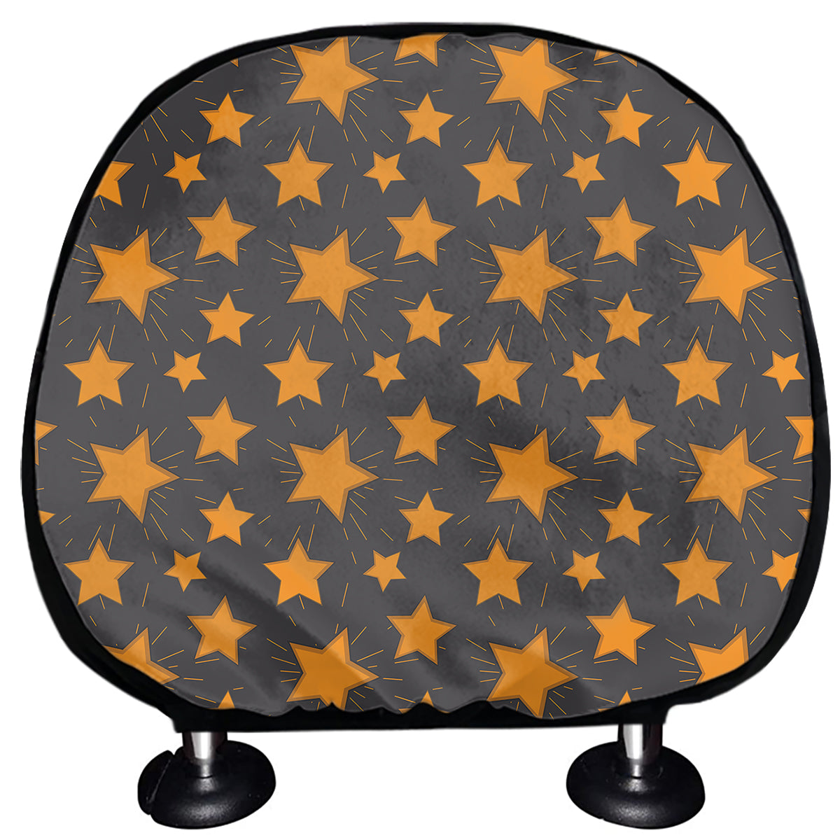 Cartoon Star Pattern Print Car Headrest Covers