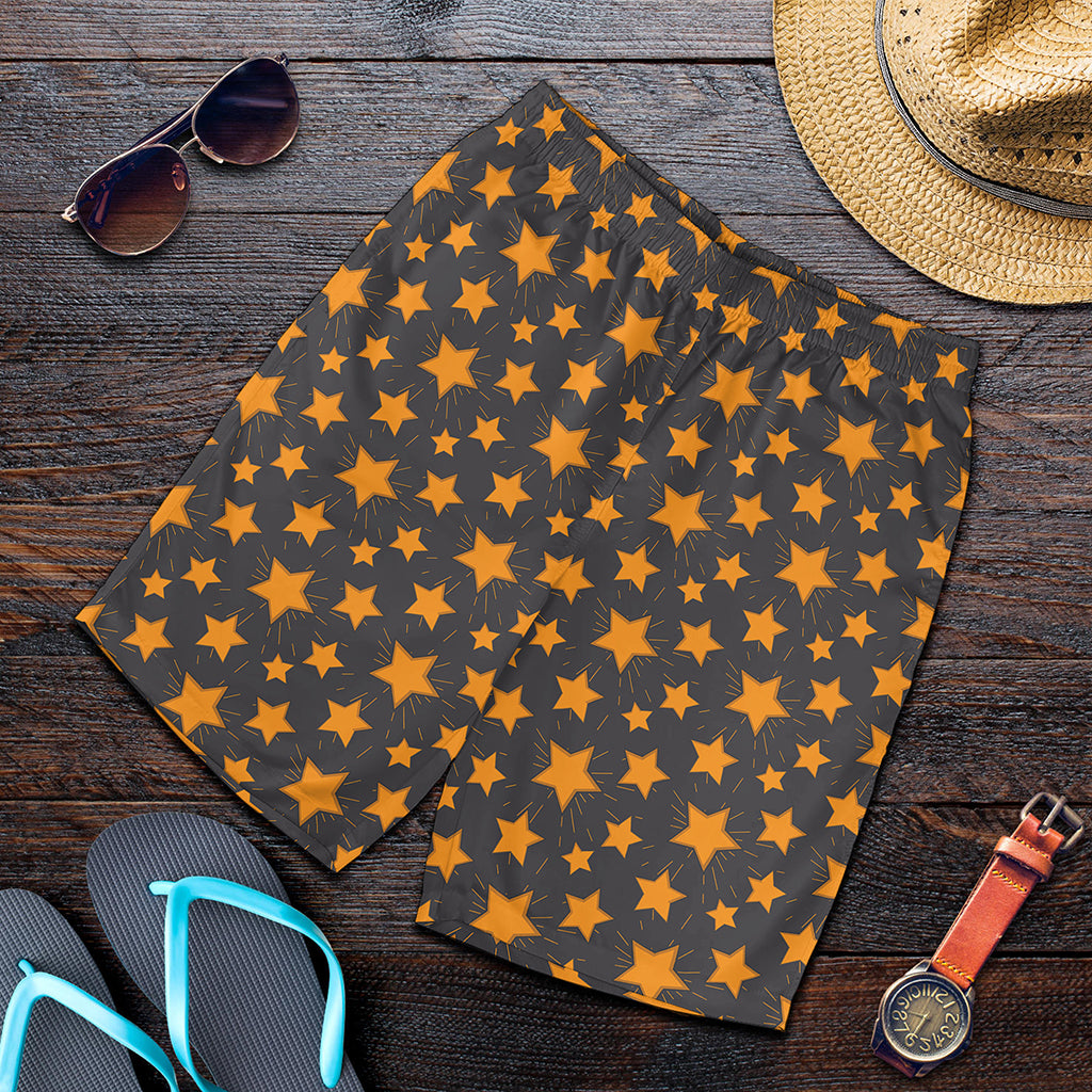 Cartoon Star Pattern Print Men's Shorts