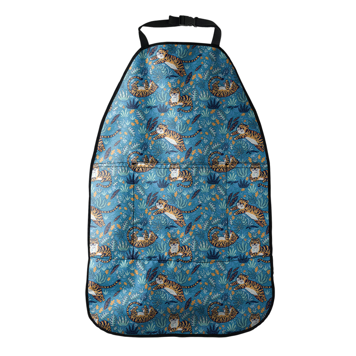 Cartoon Tiger Pattern Print Car Seat Organizers