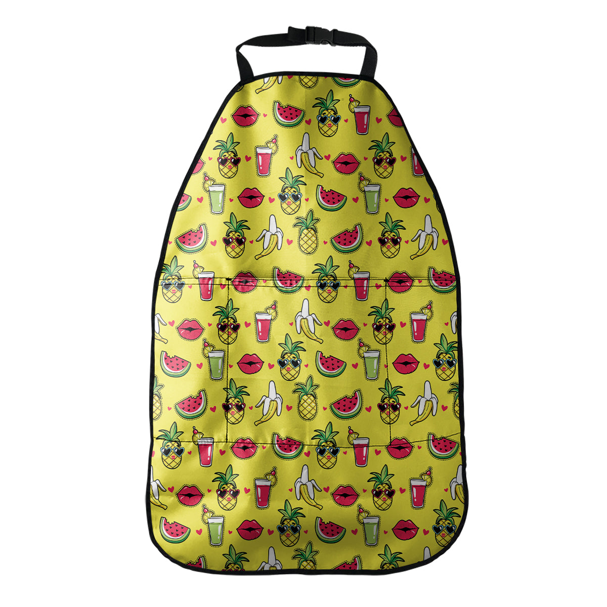 Cartoon Tropical Pattern Print Car Seat Organizers