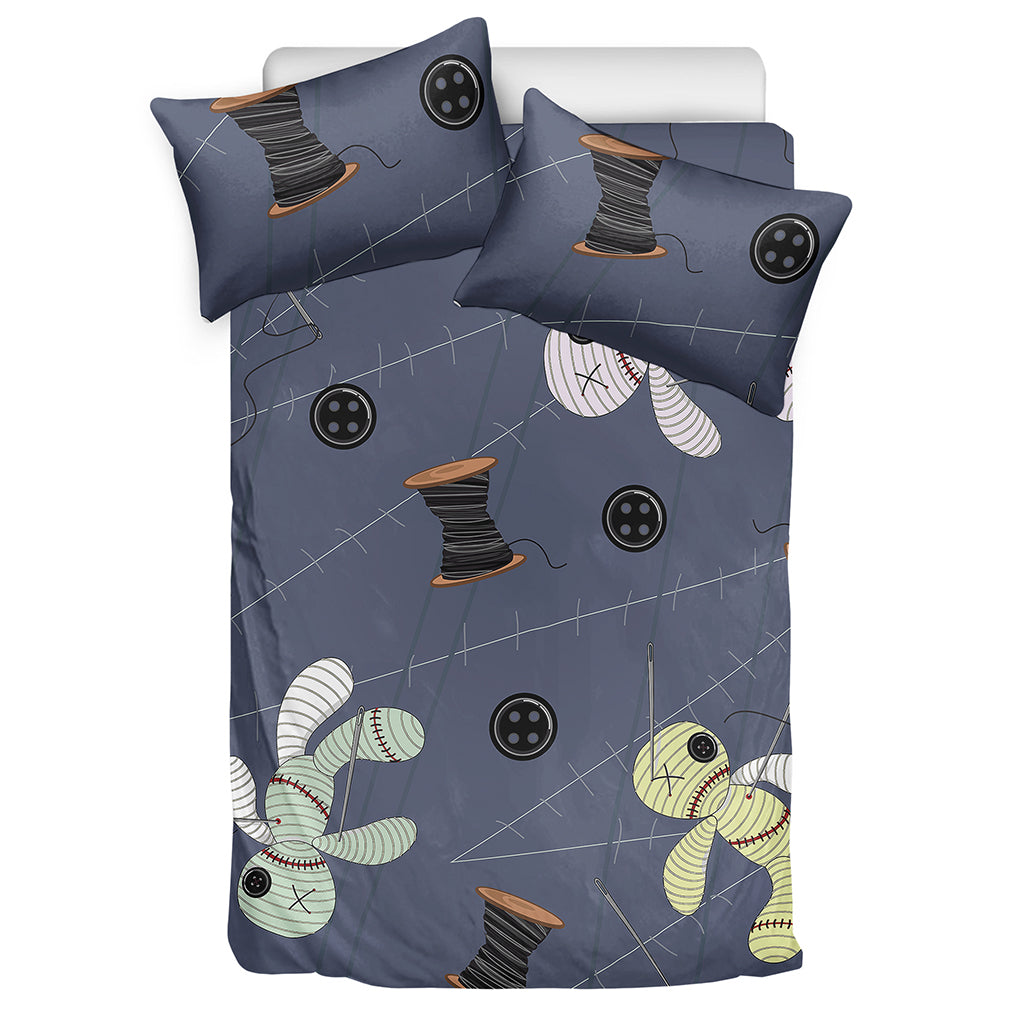 Cartoon Voodoo Doll Print Duvet Cover Bedding Set