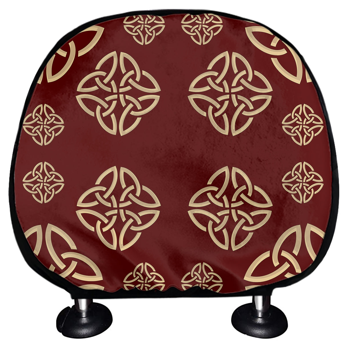 Celtic Knot Symbol Pattern Print Car Headrest Covers