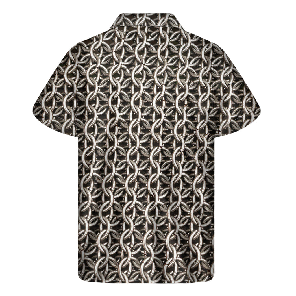 Chainmail Ring Print Men's Short Sleeve Shirt